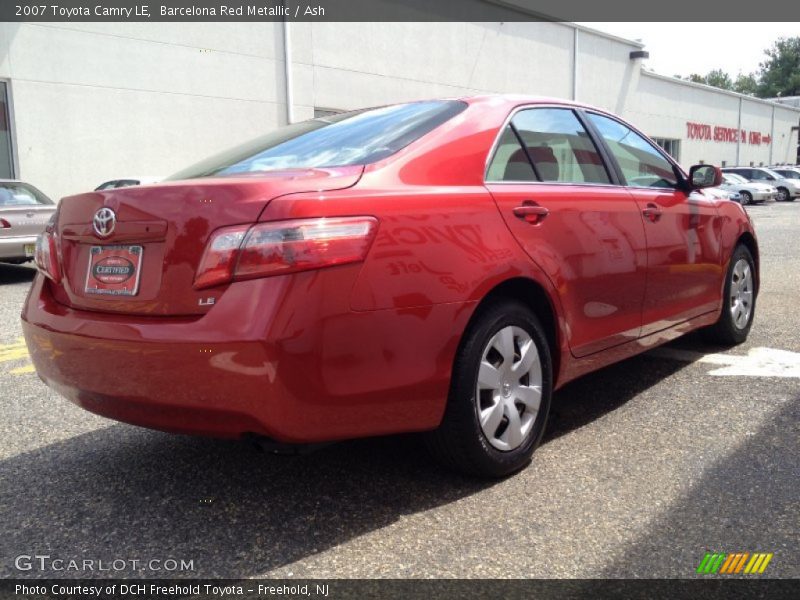 Barcelona Red Metallic / Ash 2007 Toyota Camry LE