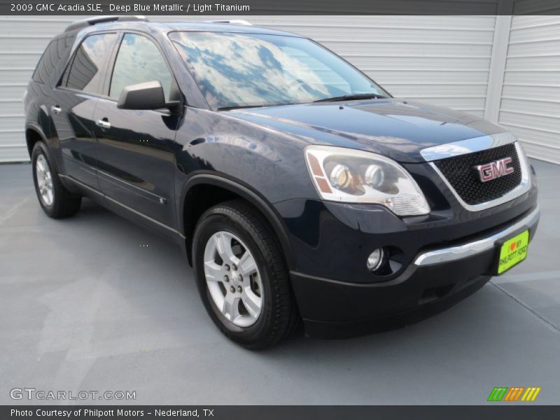 Deep Blue Metallic / Light Titanium 2009 GMC Acadia SLE