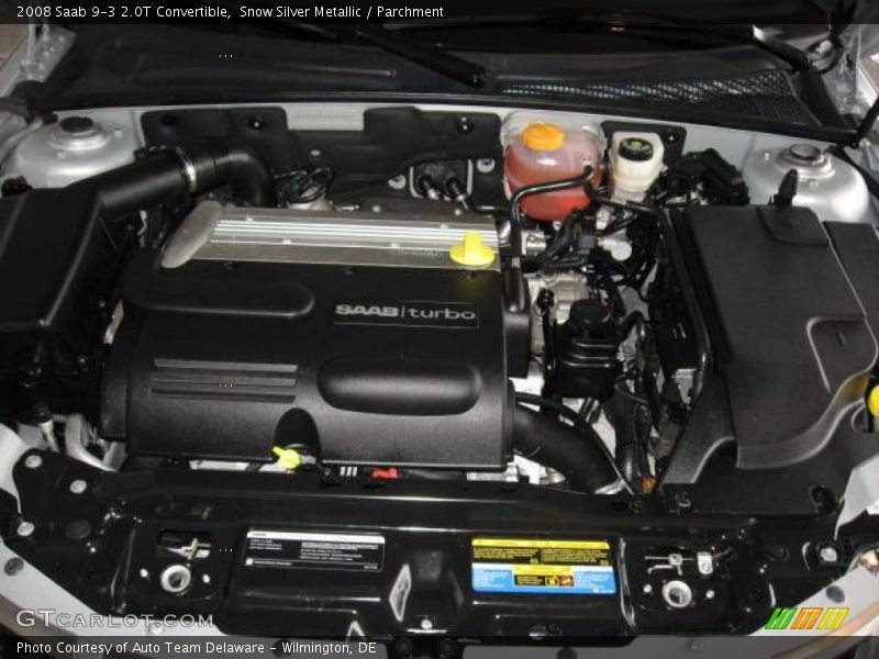 Snow Silver Metallic / Parchment 2008 Saab 9-3 2.0T Convertible