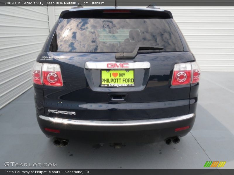 Deep Blue Metallic / Light Titanium 2009 GMC Acadia SLE