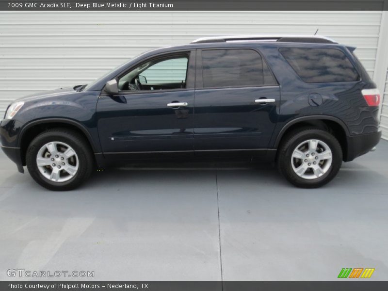 Deep Blue Metallic / Light Titanium 2009 GMC Acadia SLE