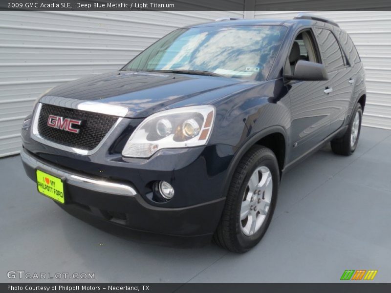 Deep Blue Metallic / Light Titanium 2009 GMC Acadia SLE