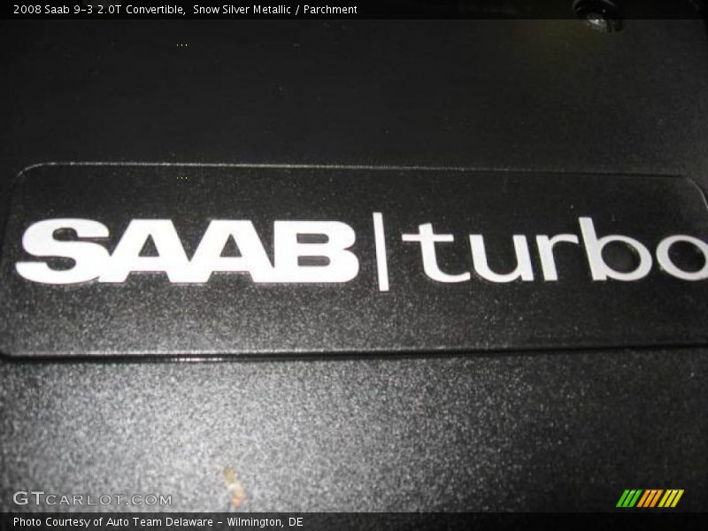 Snow Silver Metallic / Parchment 2008 Saab 9-3 2.0T Convertible