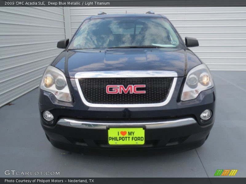 Deep Blue Metallic / Light Titanium 2009 GMC Acadia SLE