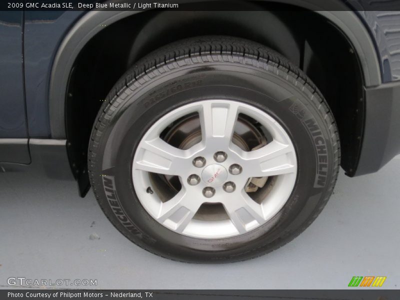 Deep Blue Metallic / Light Titanium 2009 GMC Acadia SLE