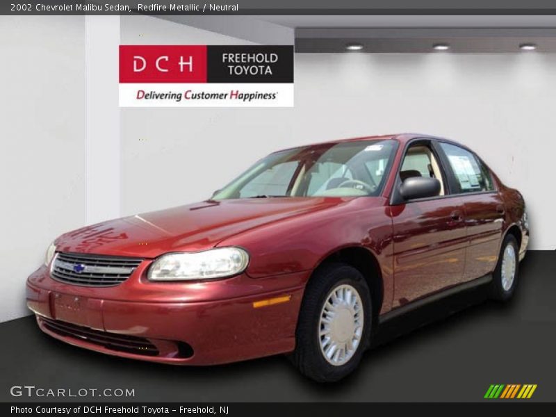 Redfire Metallic / Neutral 2002 Chevrolet Malibu Sedan