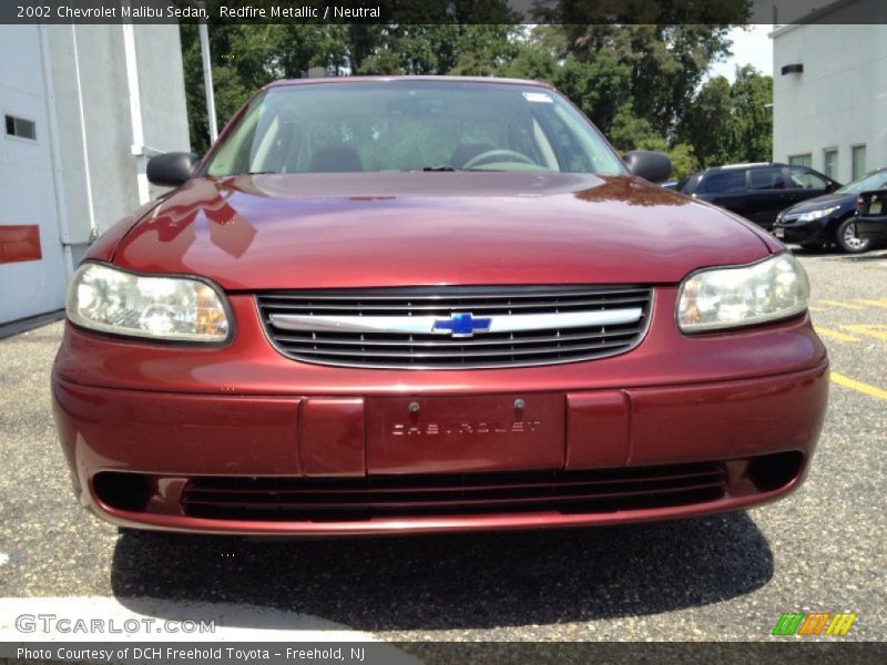 Redfire Metallic / Neutral 2002 Chevrolet Malibu Sedan