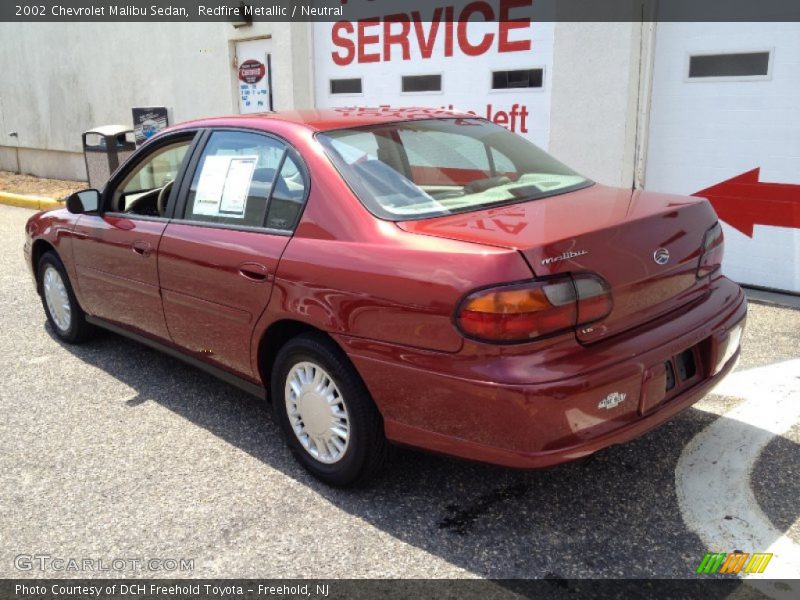 Redfire Metallic / Neutral 2002 Chevrolet Malibu Sedan