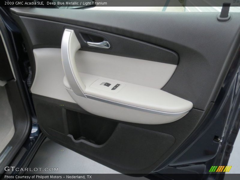 Deep Blue Metallic / Light Titanium 2009 GMC Acadia SLE