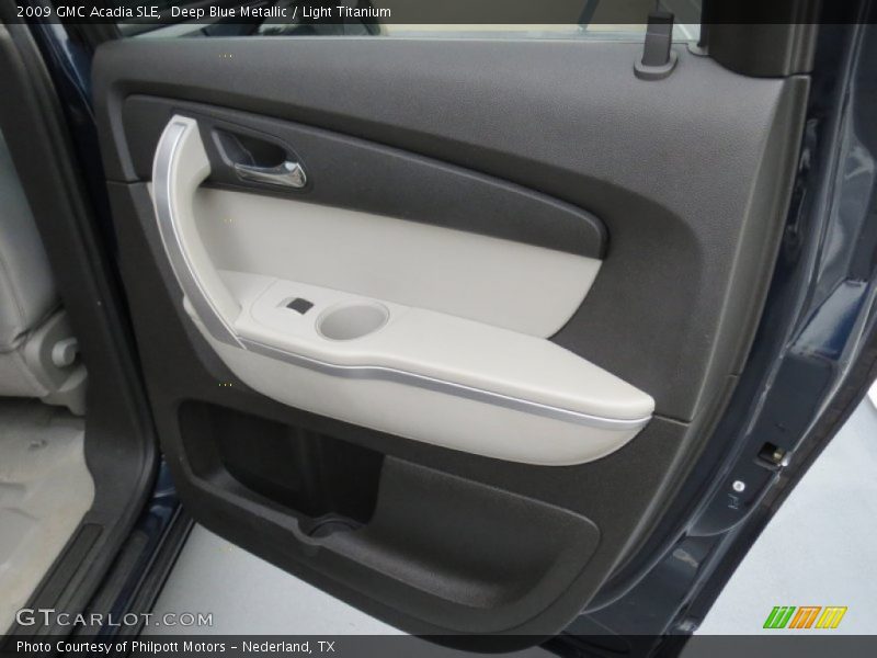 Deep Blue Metallic / Light Titanium 2009 GMC Acadia SLE