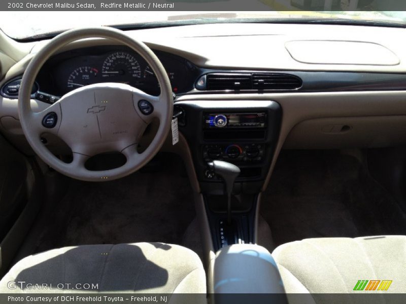 Redfire Metallic / Neutral 2002 Chevrolet Malibu Sedan