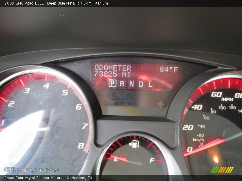 Deep Blue Metallic / Light Titanium 2009 GMC Acadia SLE