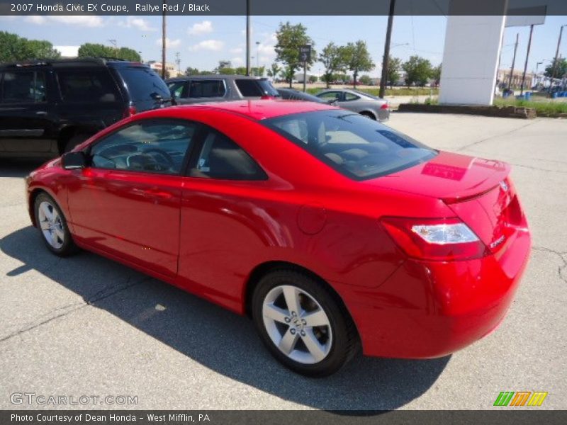 Rallye Red / Black 2007 Honda Civic EX Coupe