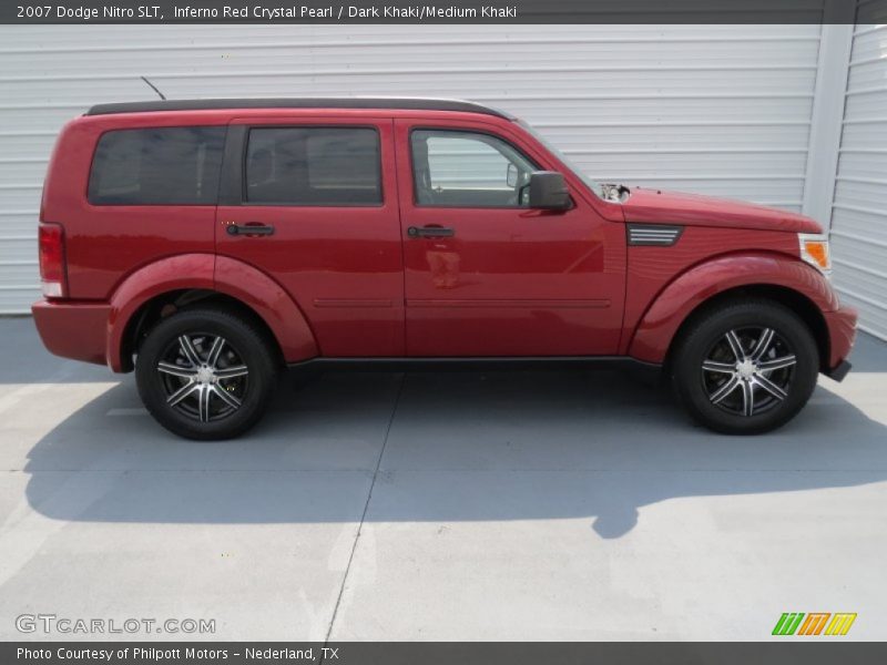Inferno Red Crystal Pearl / Dark Khaki/Medium Khaki 2007 Dodge Nitro SLT