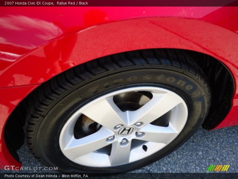 Rallye Red / Black 2007 Honda Civic EX Coupe