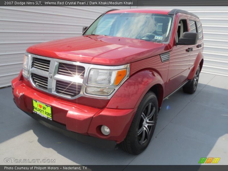 Inferno Red Crystal Pearl / Dark Khaki/Medium Khaki 2007 Dodge Nitro SLT