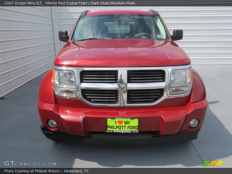 Inferno Red Crystal Pearl / Dark Khaki/Medium Khaki 2007 Dodge Nitro SLT