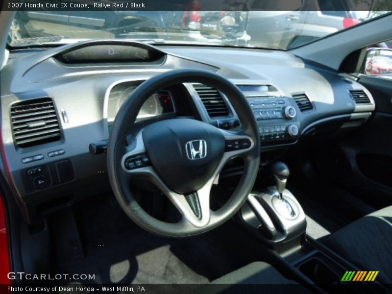 Rallye Red / Black 2007 Honda Civic EX Coupe