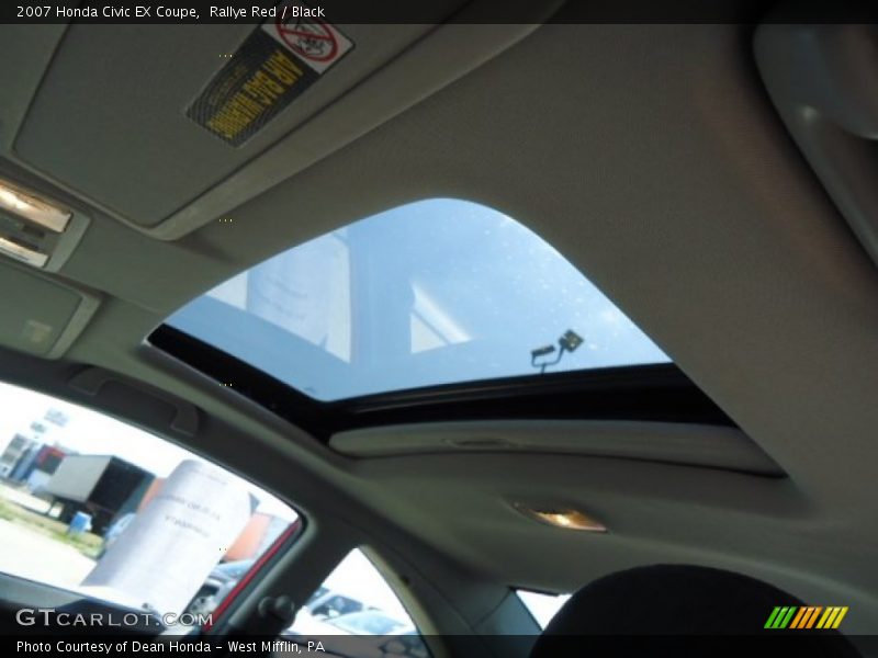 Rallye Red / Black 2007 Honda Civic EX Coupe