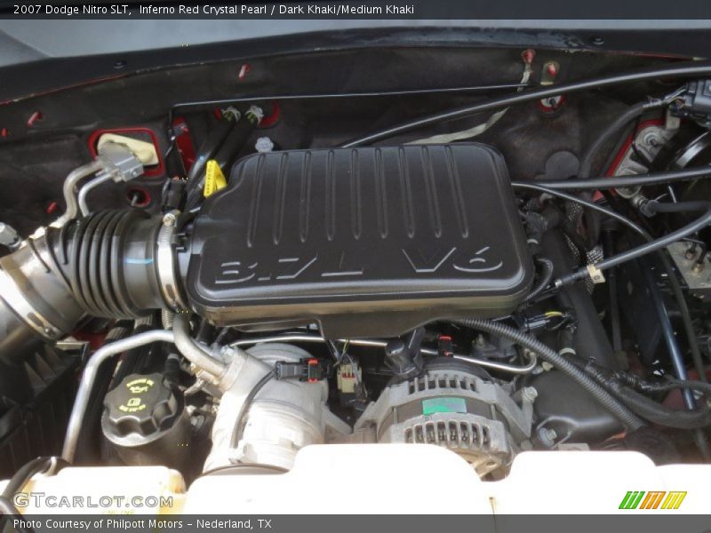 Inferno Red Crystal Pearl / Dark Khaki/Medium Khaki 2007 Dodge Nitro SLT
