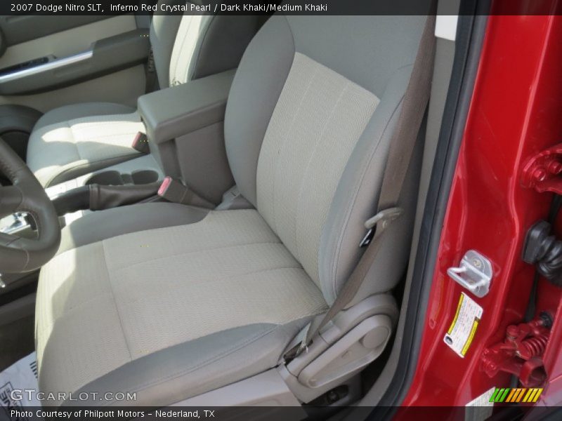 Inferno Red Crystal Pearl / Dark Khaki/Medium Khaki 2007 Dodge Nitro SLT