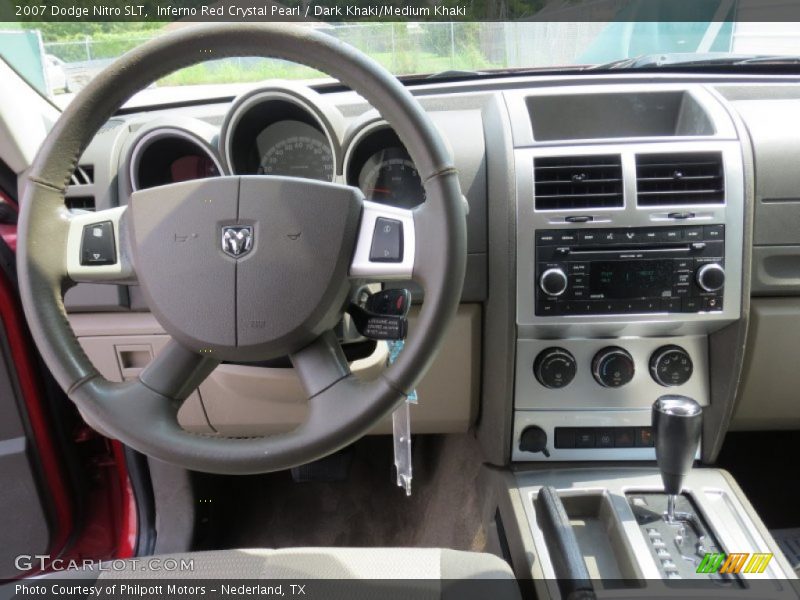 Inferno Red Crystal Pearl / Dark Khaki/Medium Khaki 2007 Dodge Nitro SLT