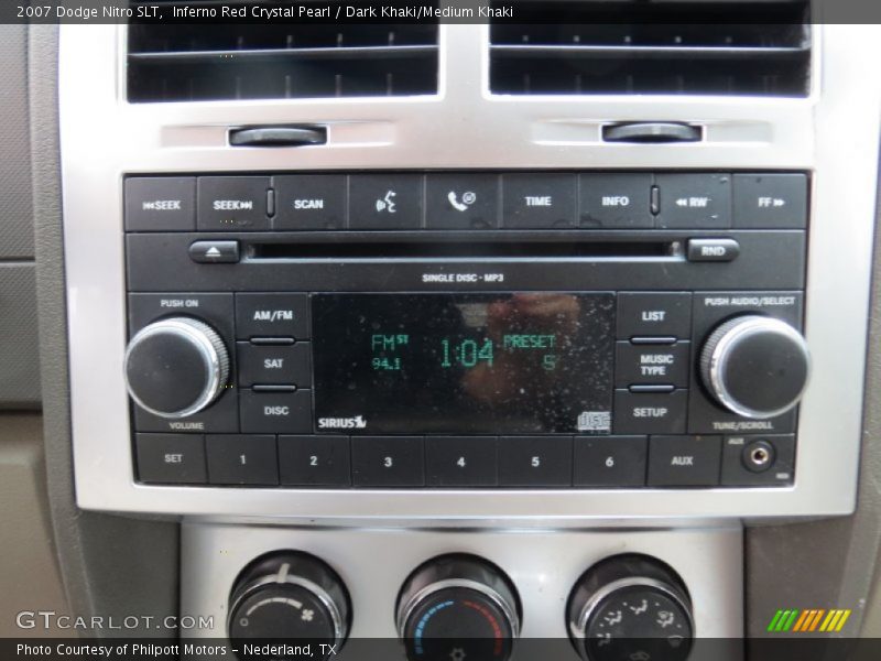 Inferno Red Crystal Pearl / Dark Khaki/Medium Khaki 2007 Dodge Nitro SLT