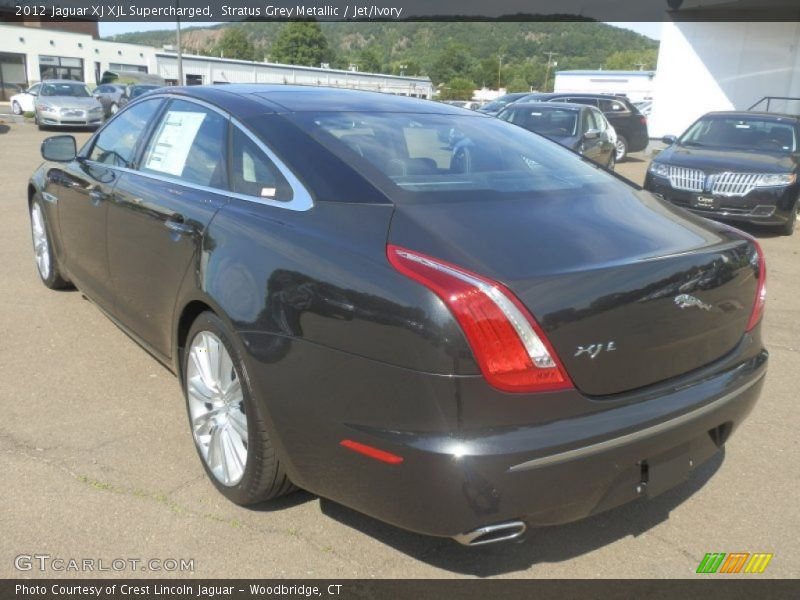 Stratus Grey Metallic / Jet/Ivory 2012 Jaguar XJ XJL Supercharged