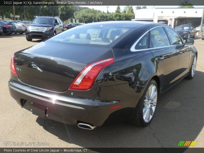 Stratus Grey Metallic / Jet/Ivory 2012 Jaguar XJ XJL Supercharged