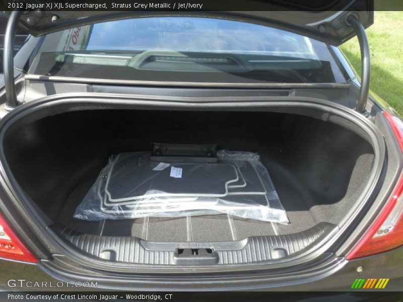 Stratus Grey Metallic / Jet/Ivory 2012 Jaguar XJ XJL Supercharged
