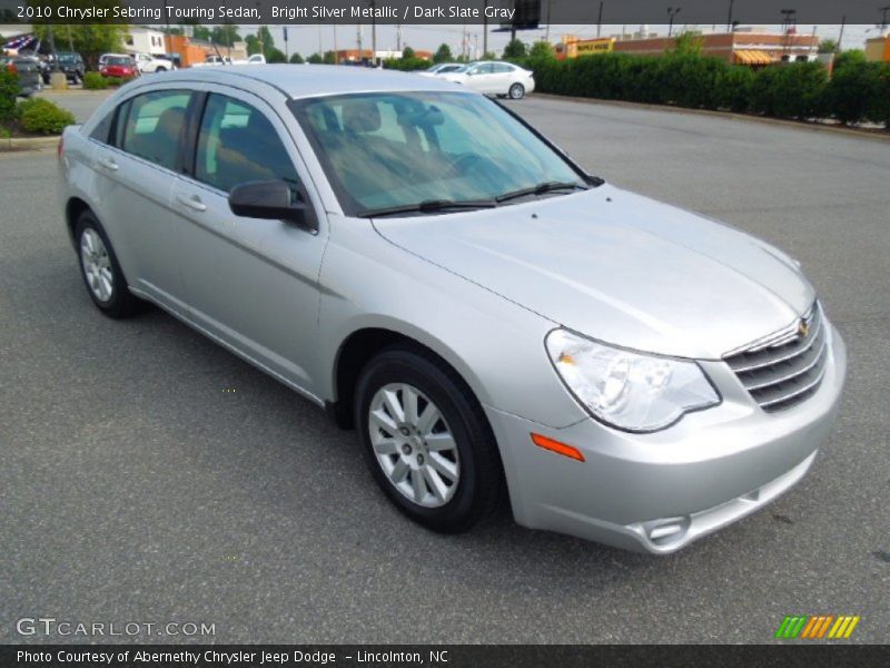 Bright Silver Metallic / Dark Slate Gray 2010 Chrysler Sebring Touring Sedan