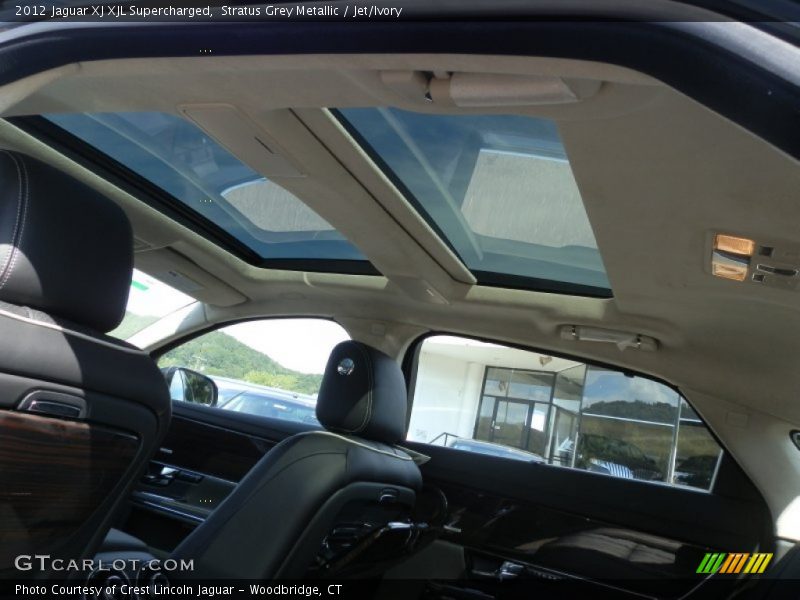Stratus Grey Metallic / Jet/Ivory 2012 Jaguar XJ XJL Supercharged