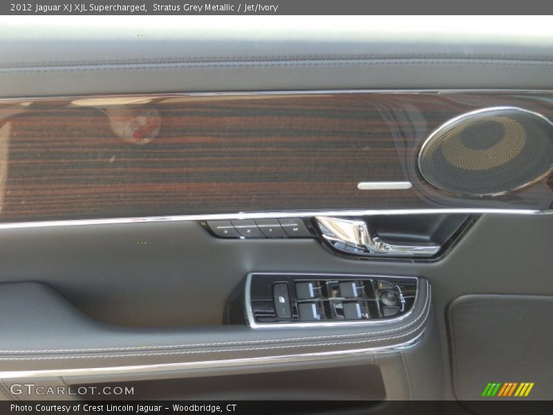 Stratus Grey Metallic / Jet/Ivory 2012 Jaguar XJ XJL Supercharged
