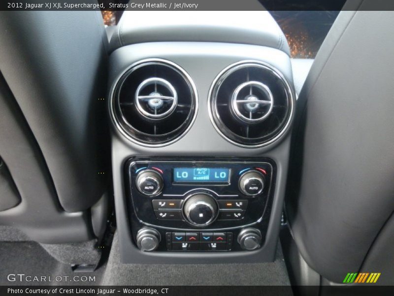 Stratus Grey Metallic / Jet/Ivory 2012 Jaguar XJ XJL Supercharged