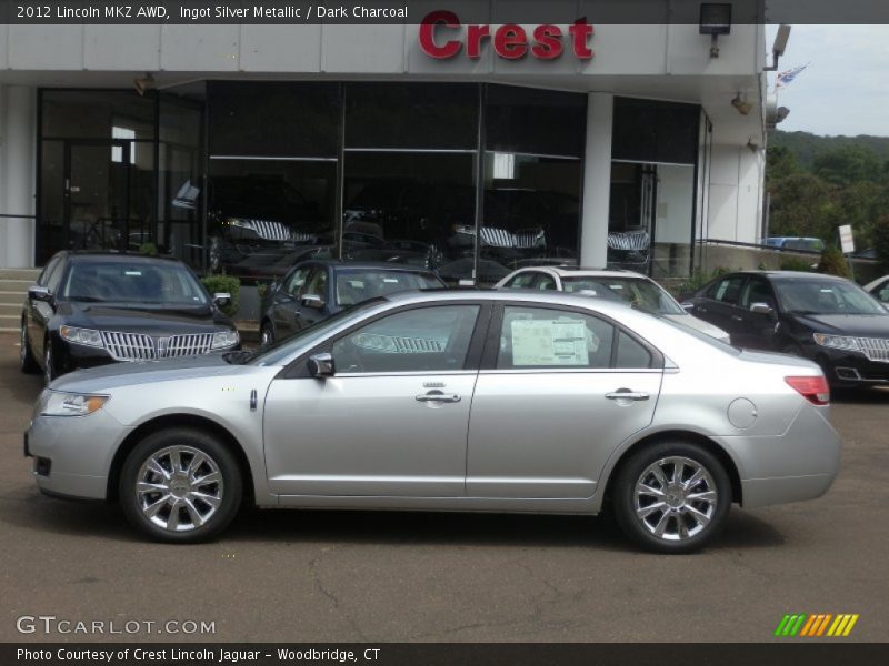 Ingot Silver Metallic / Dark Charcoal 2012 Lincoln MKZ AWD