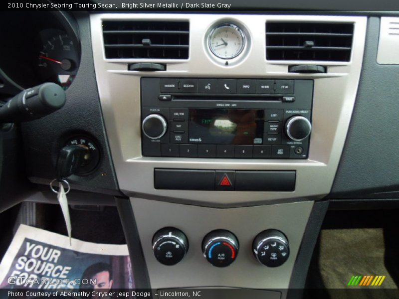 Bright Silver Metallic / Dark Slate Gray 2010 Chrysler Sebring Touring Sedan