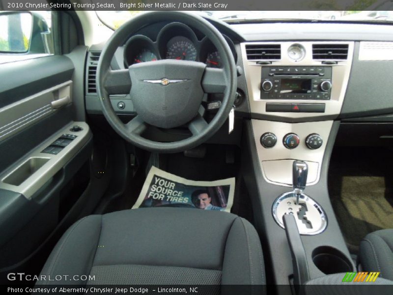 Bright Silver Metallic / Dark Slate Gray 2010 Chrysler Sebring Touring Sedan