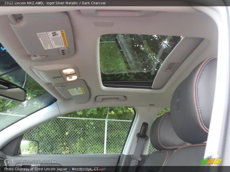Ingot Silver Metallic / Dark Charcoal 2012 Lincoln MKZ AWD