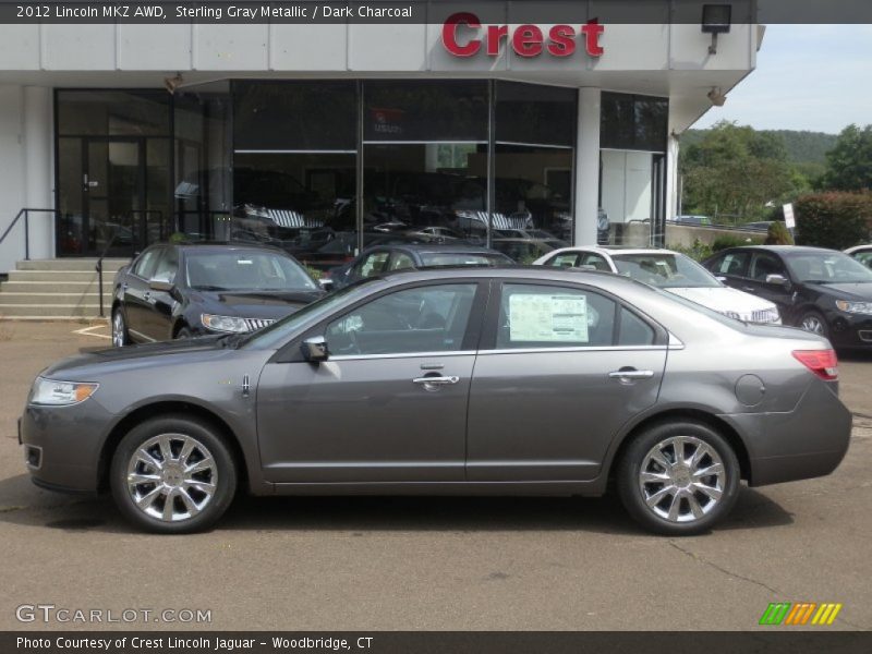 Sterling Gray Metallic / Dark Charcoal 2012 Lincoln MKZ AWD