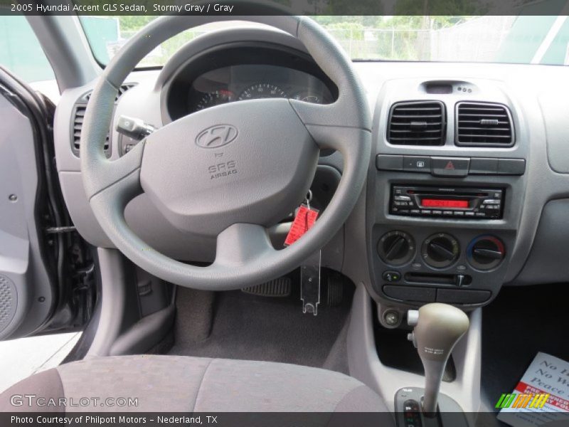 Stormy Gray / Gray 2005 Hyundai Accent GLS Sedan
