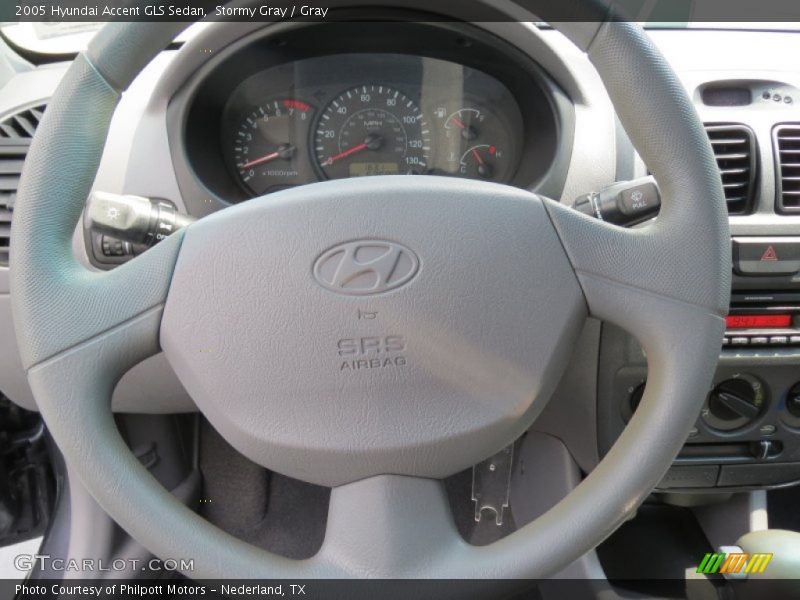 Stormy Gray / Gray 2005 Hyundai Accent GLS Sedan