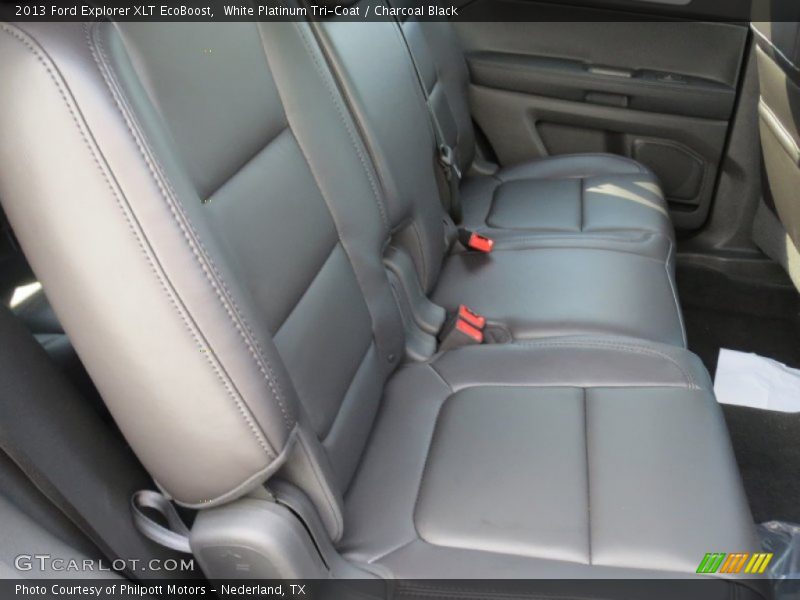 White Platinum Tri-Coat / Charcoal Black 2013 Ford Explorer XLT EcoBoost