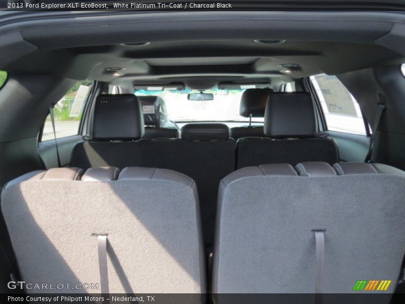 White Platinum Tri-Coat / Charcoal Black 2013 Ford Explorer XLT EcoBoost