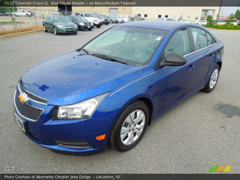 Blue Topaz Metallic / Jet Black/Medium Titanium 2012 Chevrolet Cruze LS