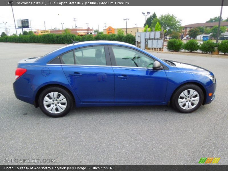 Blue Topaz Metallic / Jet Black/Medium Titanium 2012 Chevrolet Cruze LS