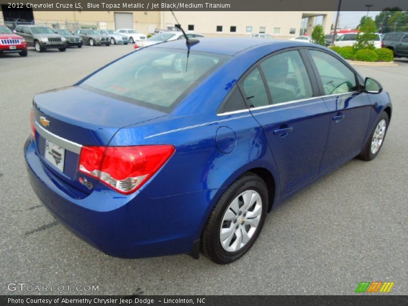 Blue Topaz Metallic / Jet Black/Medium Titanium 2012 Chevrolet Cruze LS