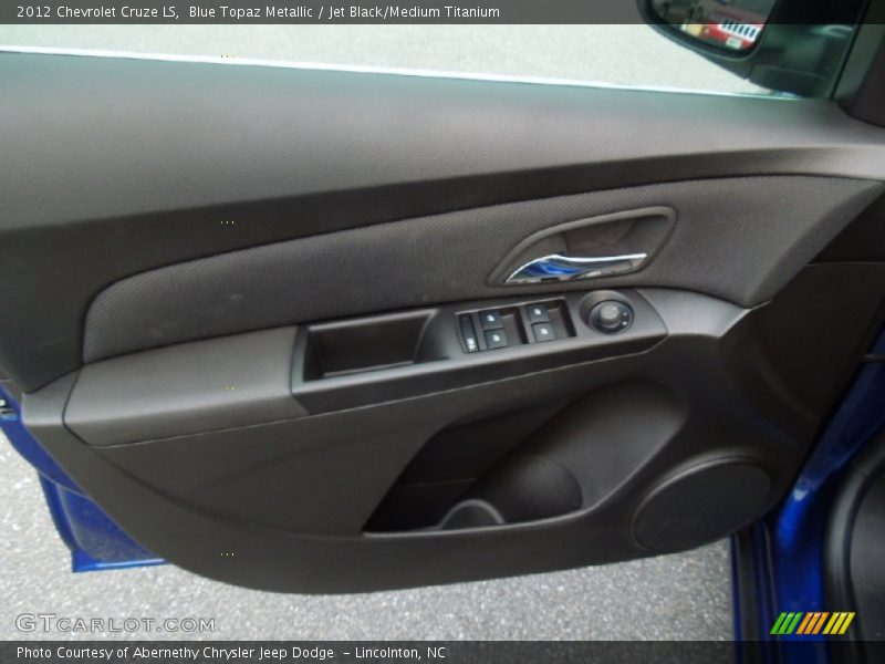 Blue Topaz Metallic / Jet Black/Medium Titanium 2012 Chevrolet Cruze LS