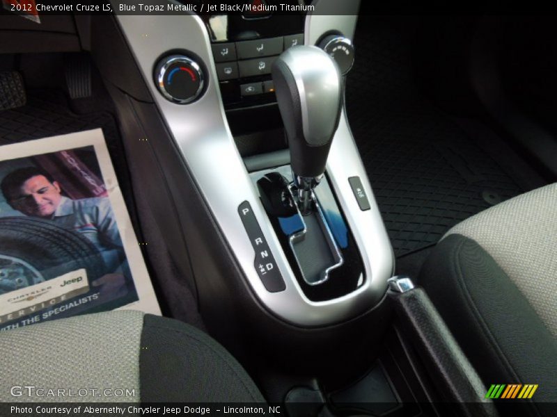 Blue Topaz Metallic / Jet Black/Medium Titanium 2012 Chevrolet Cruze LS