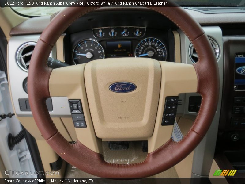 Oxford White / King Ranch Chaparral Leather 2012 Ford F150 King Ranch SuperCrew 4x4