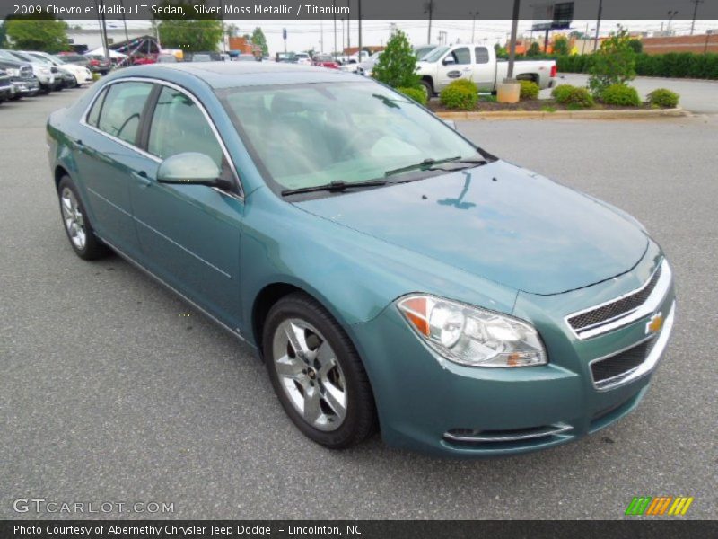 Silver Moss Metallic / Titanium 2009 Chevrolet Malibu LT Sedan
